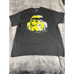 Nirvana Kurt Cobain T-Shirt Mens XL Black Band Tee Signature Short Sleeve